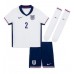 England Kyle Walker #2 Replica Home Minikit Euro 2024 Short Sleeve (+ pants)